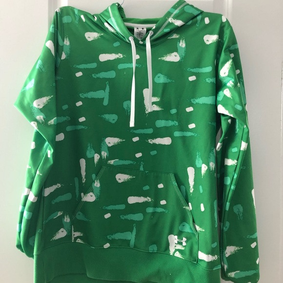 womens green under armour hoodie